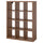 KALLAX shelving unit, brown walnut effect, 112x147 cm