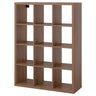 KALLAX shelving unit, brown walnut effect, 112x147 cm