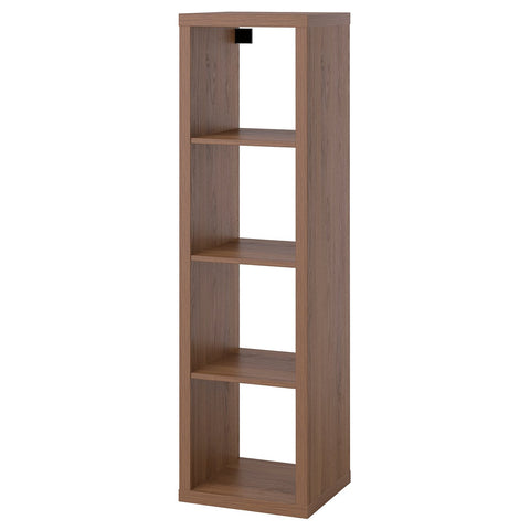 KALLAX shelving unit, brown walnut effect, 42x147 cm