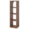 KALLAX shelving unit, brown walnut effect, 42x147 cm