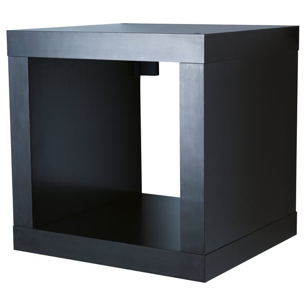 KALLAX shelving unit, black-brown, 42x41 cm