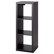 KALLAX shelving unit, black-brown, 42x112 cm