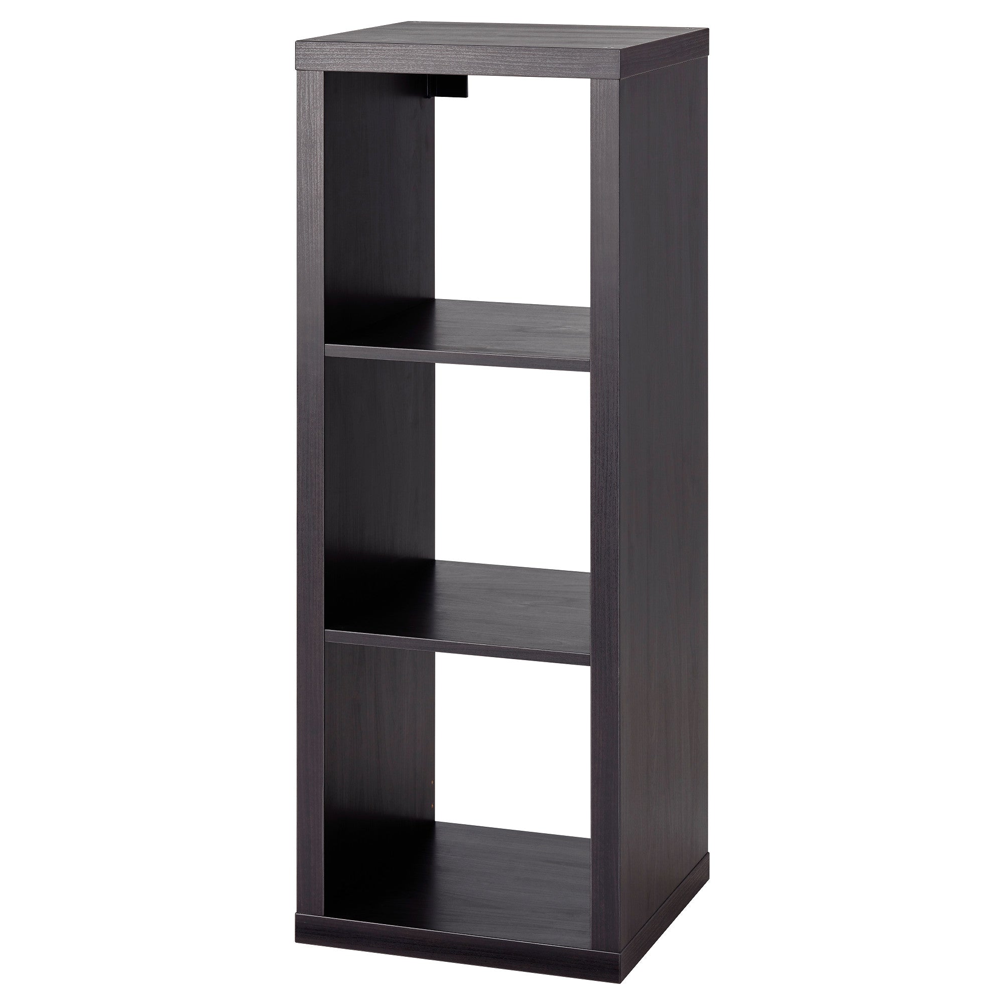 KALLAX shelving unit, black-brown, 42x112 cm