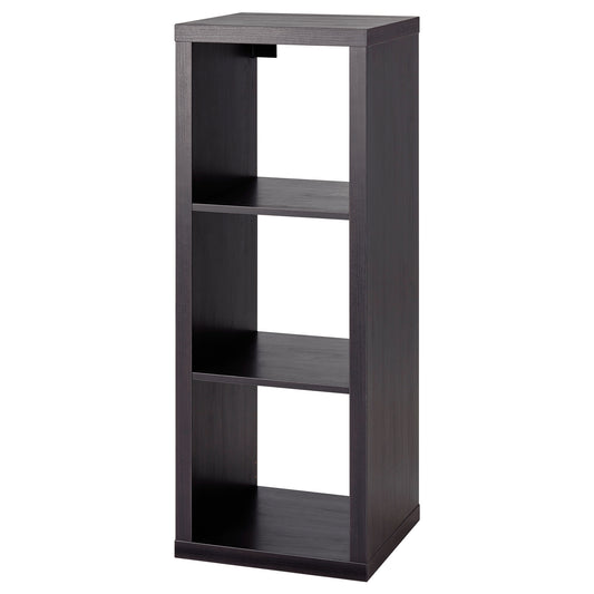 KALLAX shelving unit, black-brown, 42x112 cm