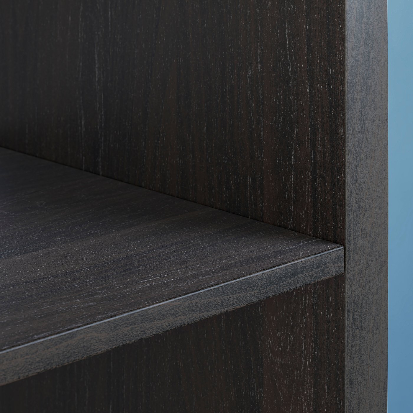 KALLAX shelving unit, black-brown, 42x112 cm