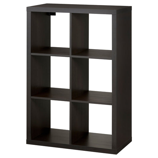 KALLAX shelving unit, black-brown, 76.5x111.5x39 cm