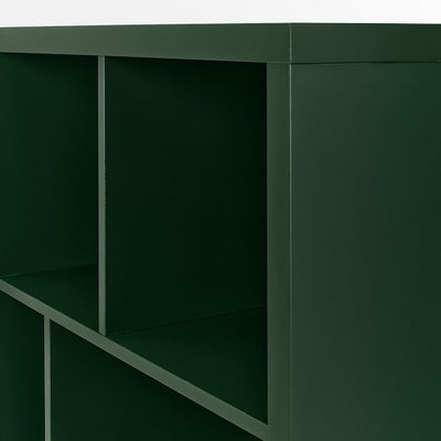 KALLAX - Shelf, dark green,147x77 cm