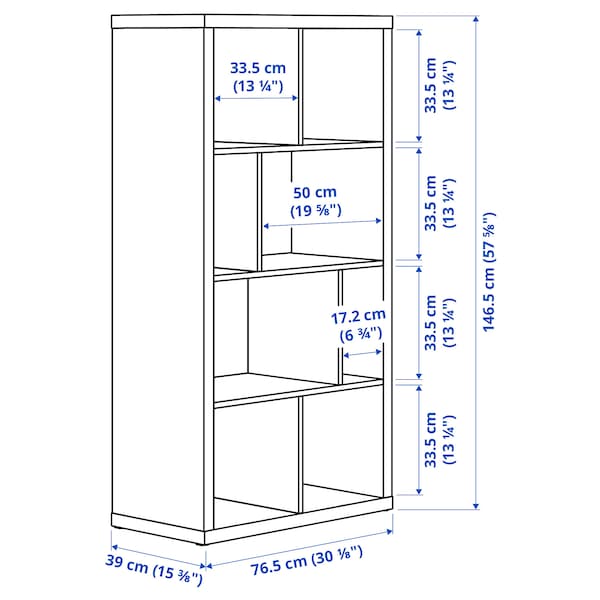 KALLAX - Shelving unit, dark green, 147x77 cm