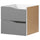 KALLAX insert with 2 drawers, wave shaped/dark grey, 33x33 cm