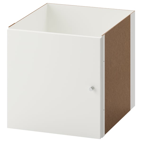 KALLAX insert with door, high-gloss white, 33x33 cm