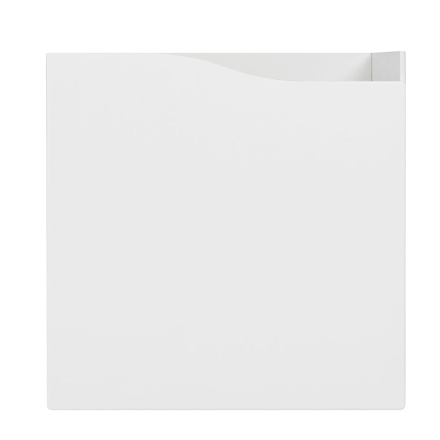 KALLAX insert with door, wave shaped/white, 33x33x37 cm