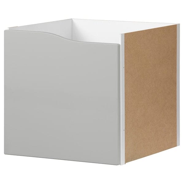 Ikea KALLAX - Insert with door, wave shaped/grey, 33x33 cm