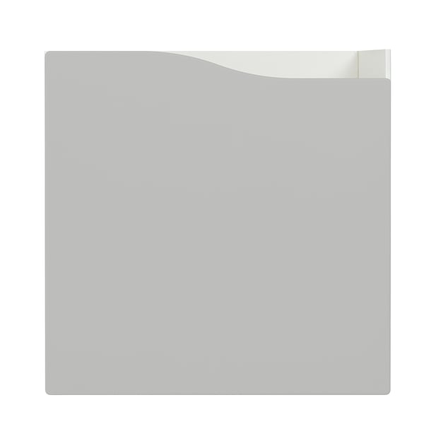 KALLAX insert with door, wave shaped/grey, 33x33 cm