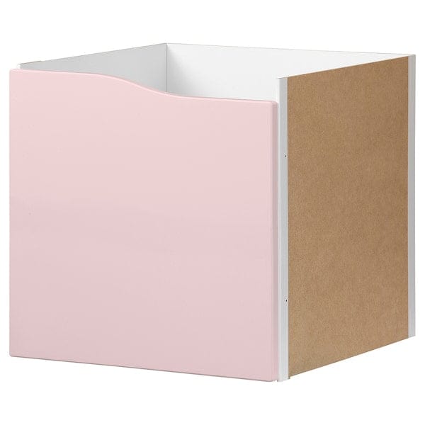 Ikea KALLAX - Insert with door, wave shaped/pale pink, 33x33 cm