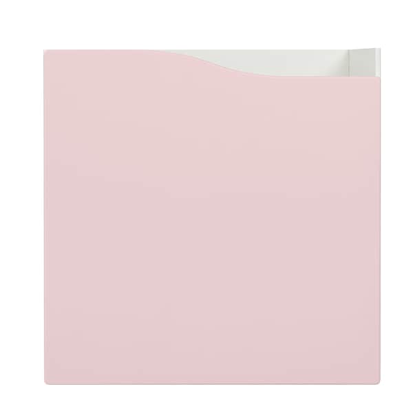 Ikea KALLAX - Insert with door, wave shaped/pale pink, 33x33 cm