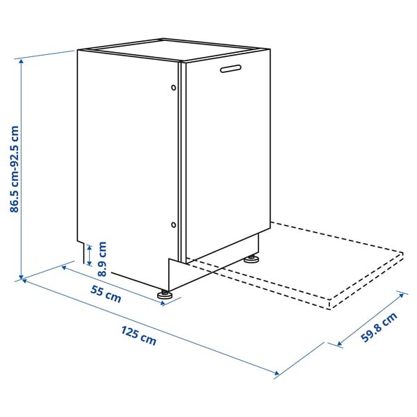 KALLBODA - Integrated dishwasher, IKEA 700, , 60 cm
