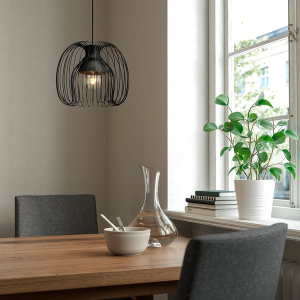KALLFRONT pendant lamp shade, black, 32 cm
