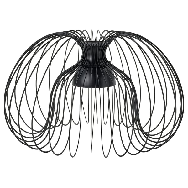KALLFRONT pendant lamp shade, black, 52 cm