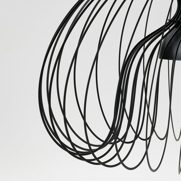 KALLFRONT pendant lamp shade, black, 52 cm