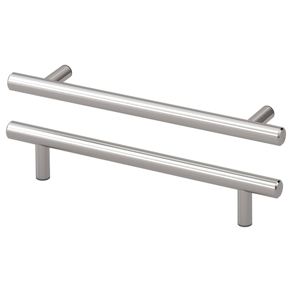 KALLRÖR handle, stainless steel, 5 mm, 2 pack