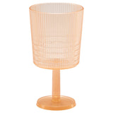 KALLSINNIG wine glass, plastic/orange, 32 cl