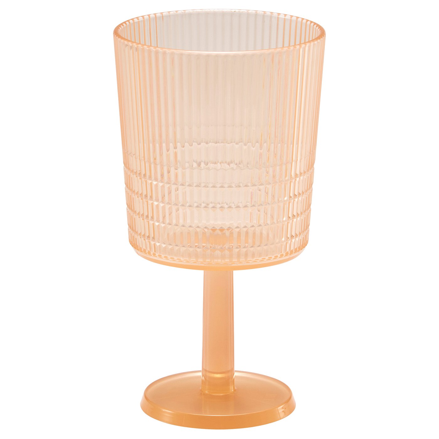 KALLSINNIG wine glass, plastic/orange, 32 cl