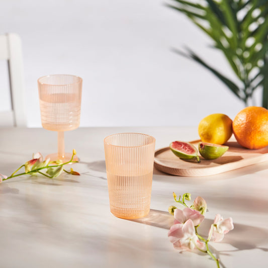 KALLSINNIG glass, plastic/orange