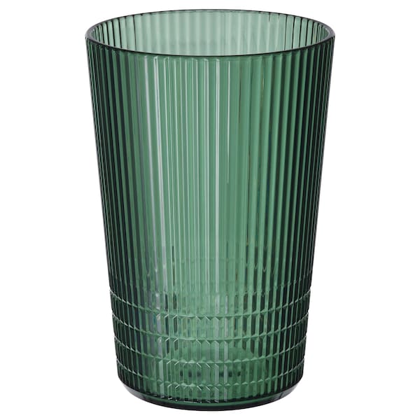 KALLSINNIG - Glass, plastic green, 38 cl