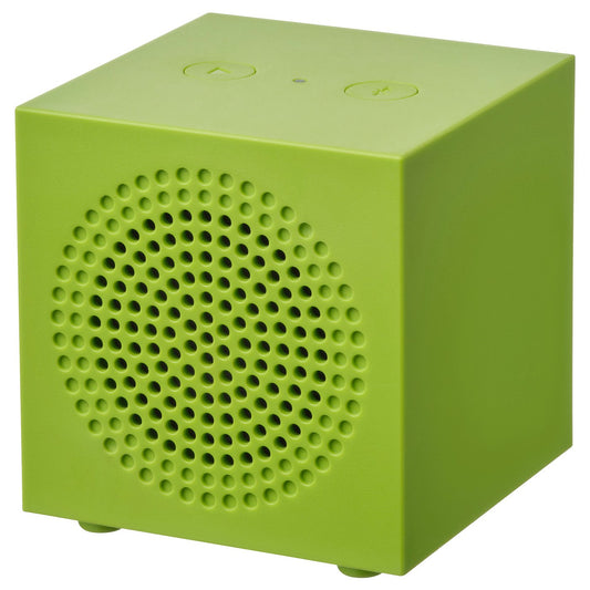KALLSUP portable Bluetooth speaker, yellow-green, 7x7.4x7 cm
