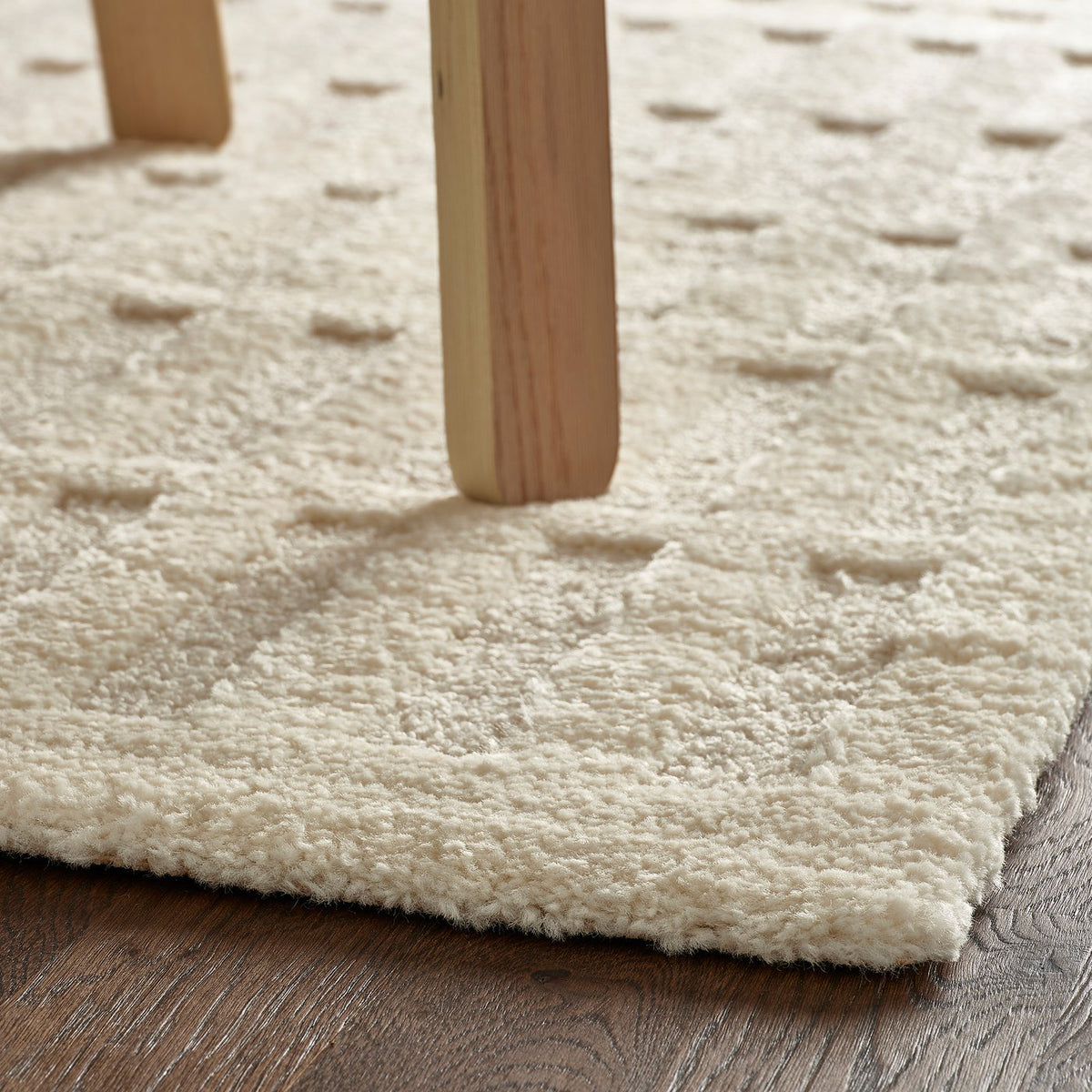 KANARIEPALM rug, low pile, off-white, 160x230 cm