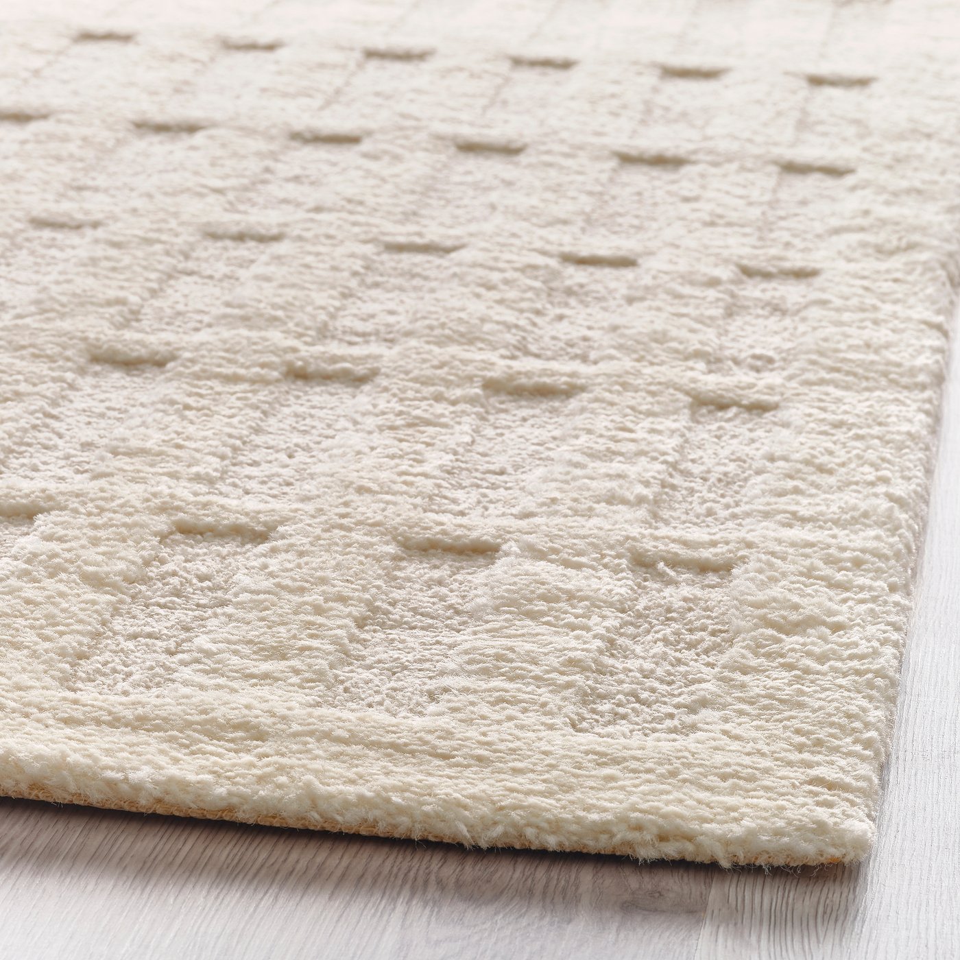 KANARIEPALM rug, low pile, off-white, 160x230 cm