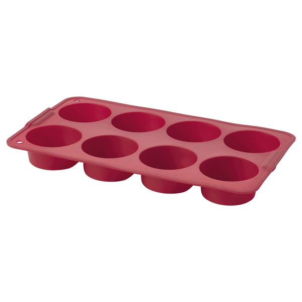 KANTNÅL muffin mould, dark red, 18x30 cm
