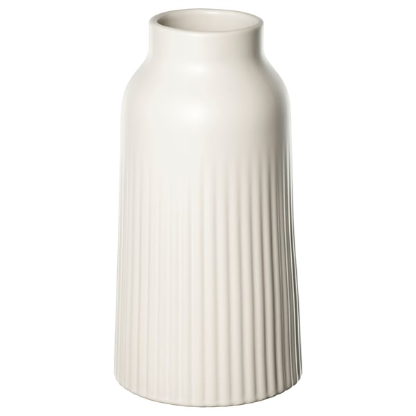 KAPKASTANJ - KAPKASTANJ Vase, off-white, 23 cm