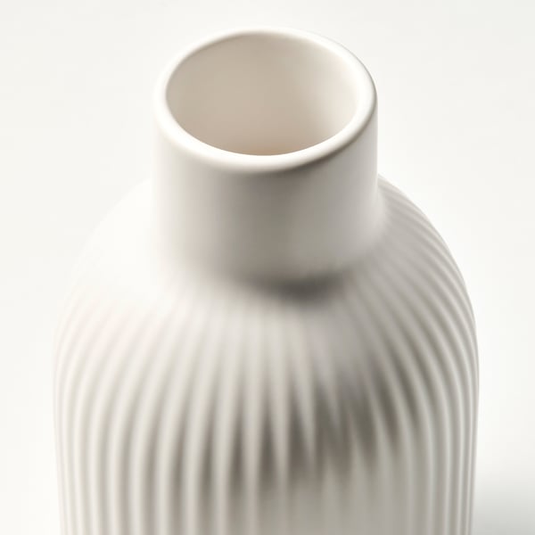 KAPKASTANJ - KAPKASTANJ Vase, off-white, 15 cm