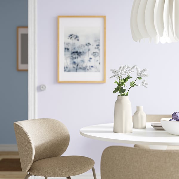 KAPKASTANJ vase, off-white, 23 cm