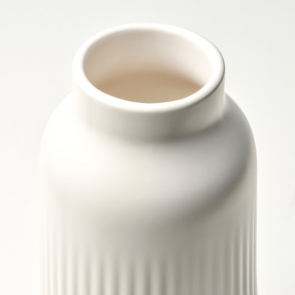 KAPKASTANJ vase, off-white, 23 cm