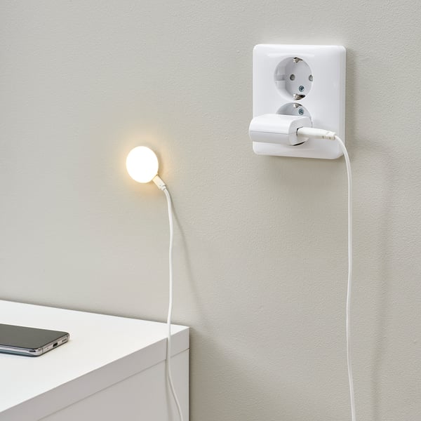 KAPPLAKE - LED spotlight, white ,