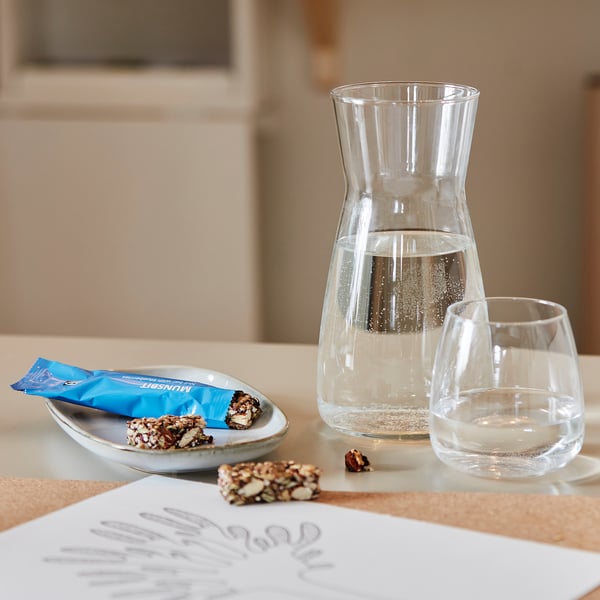KARAFF - KARAFF Carafe, clear glass, 1.0 l