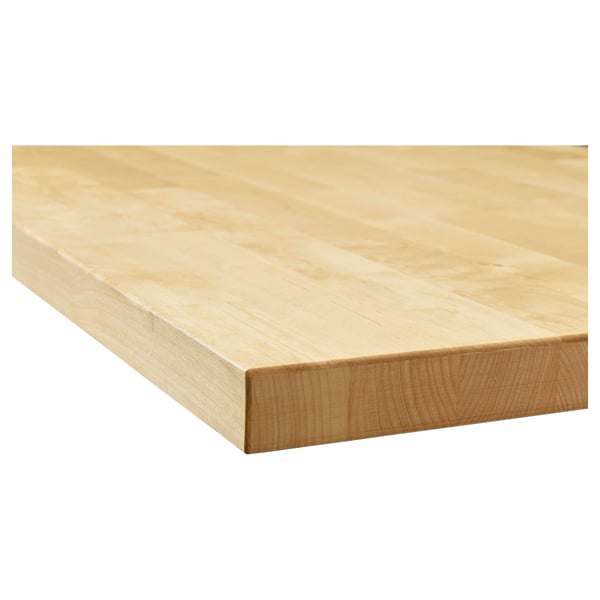 KARLBY worktop, birch/veneer, 246x3.8 cm