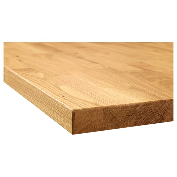KARLBY worktop, oak/veneer, 246x3.8 cm