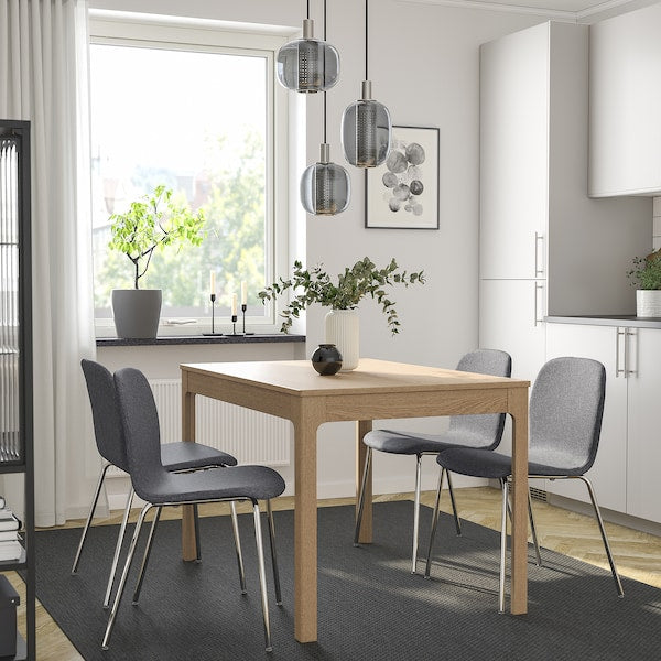 KARLPETTER Chair, Gunnared smoky grey / Sefast chrom ,