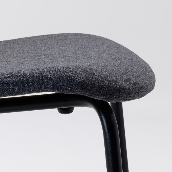 KARLPETTER Chair, Gunnared smoky grey / Sefast black ,