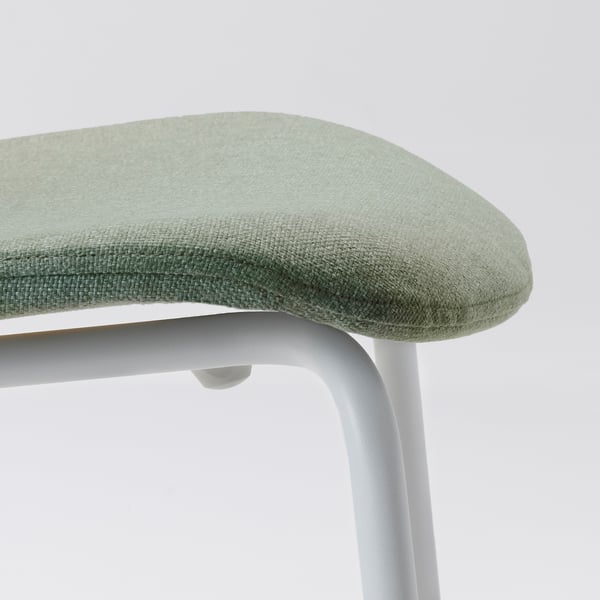 KARLPETTER chair, Gunnared light green/Sefast white