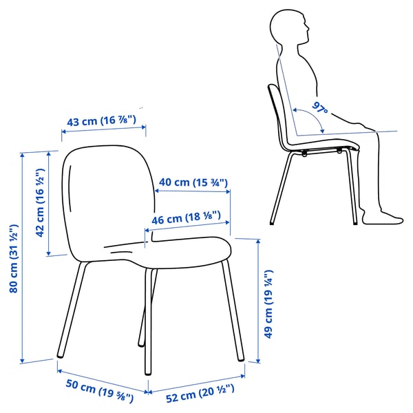 KARLPETTER chair, Gunnared light green/Sefast black