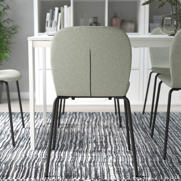 KARLPETTER Chair, Gunnared light green/Sefast black ,