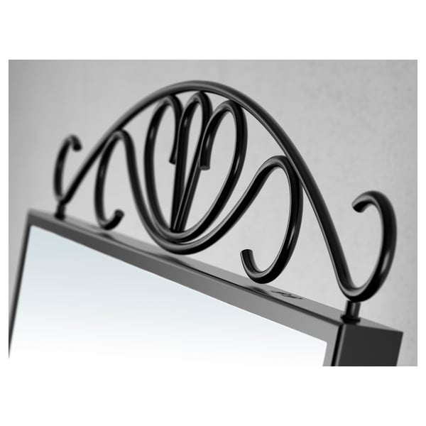 KARMSUND standing mirror, black, 40x167 cm