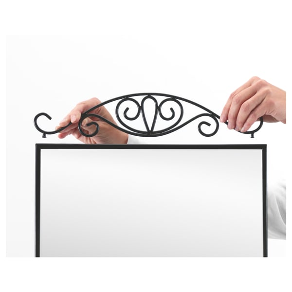 KARMSUND standing mirror, black, 40x167 cm