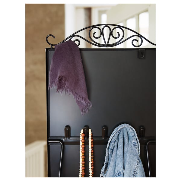 KARMSUND - Standing mirror, black, 40x167 cm