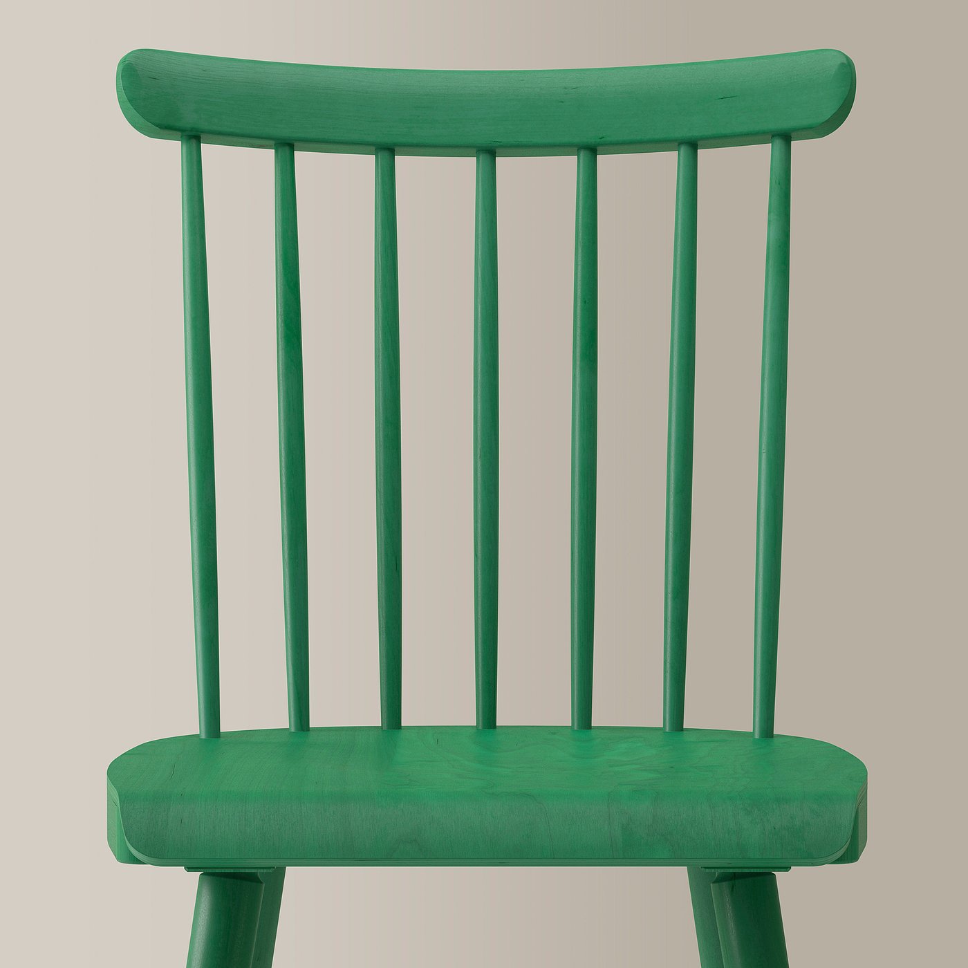 KARSKÄR / HÖGVED table and 6 chairs, rubberwood/green, 160/220x90 cm