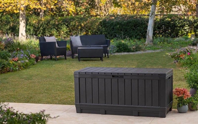 Bricocenter BAULE KENTWOOD IN RESINA EFFETTO LEGNO CM.128x53.6x59h -350 LT